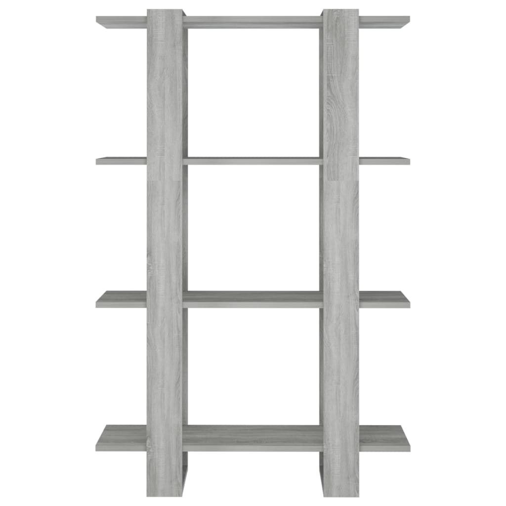 Ormarić za knjige / pregrada boja hrasta sonome 80x30x123,5 cm