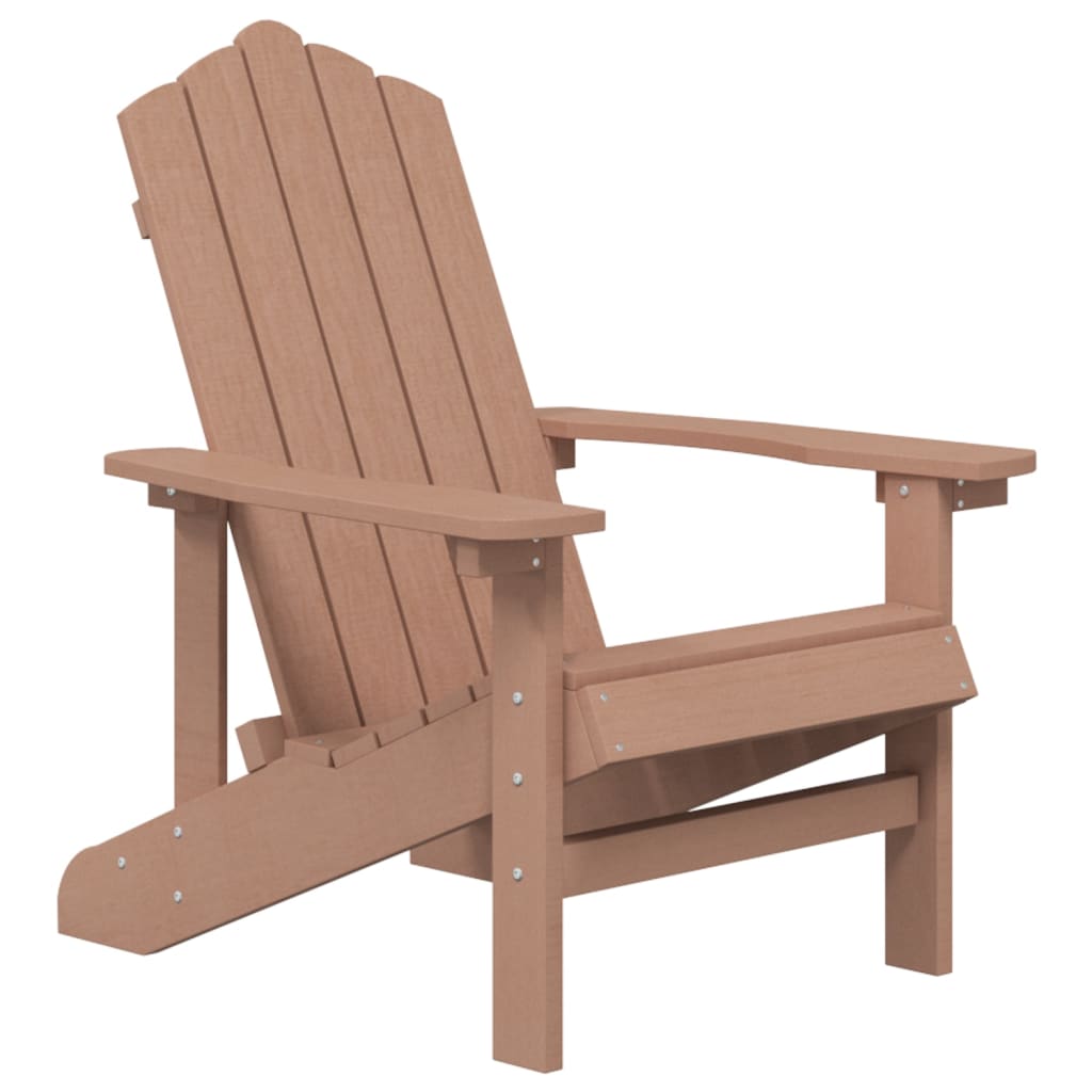 Vrtne stolice Adirondack 2 kom HDPE smeđe