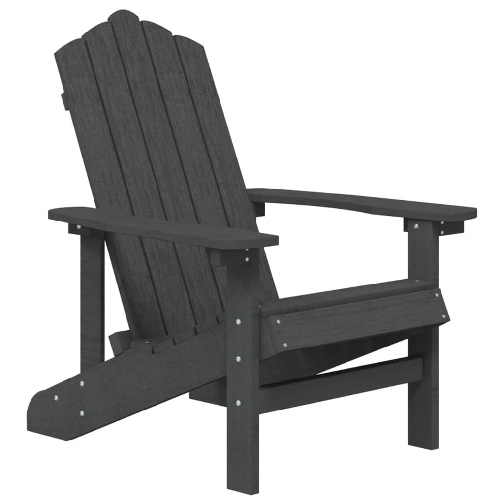 Vrtne stolice Adirondack sa stolićem HDPE antracit