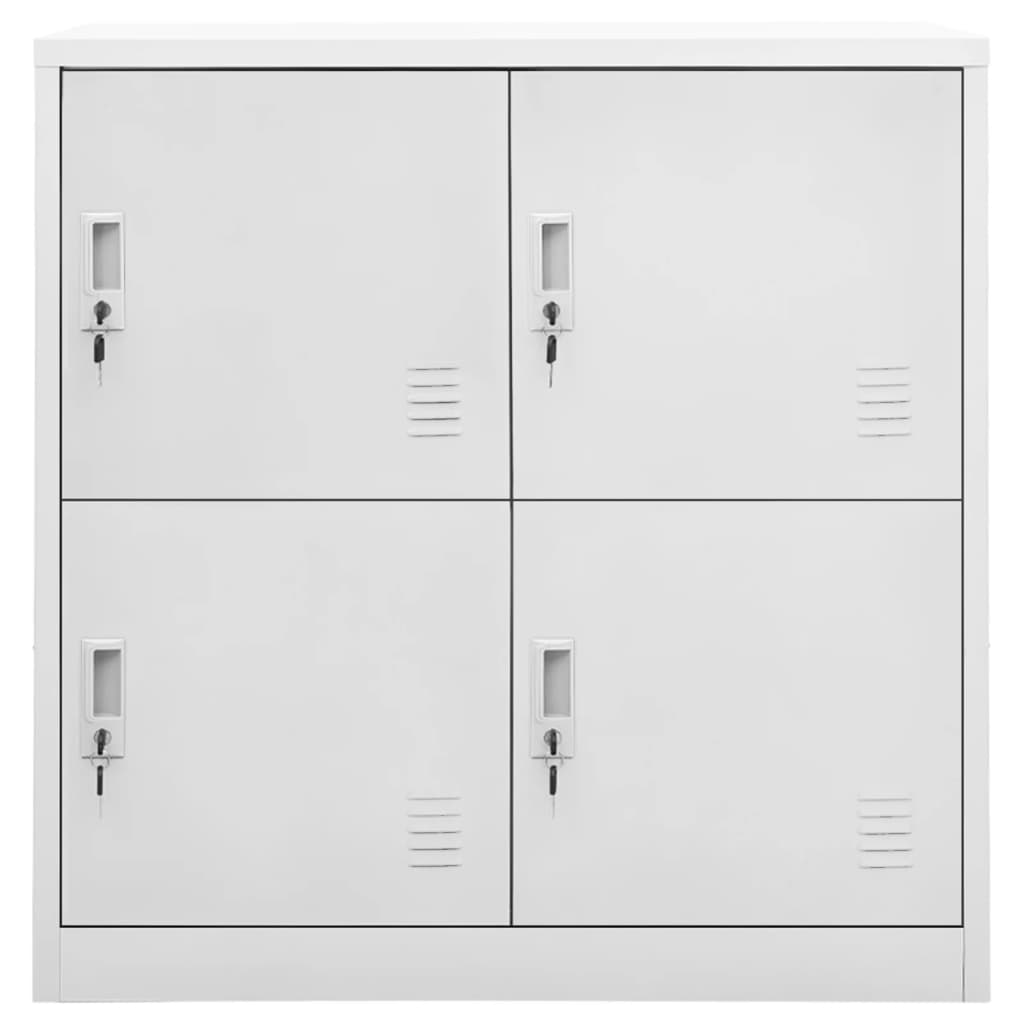 Ormarići s ključem 2 kom svjetlosivi 90 x 45 x 92,5 cm čelični