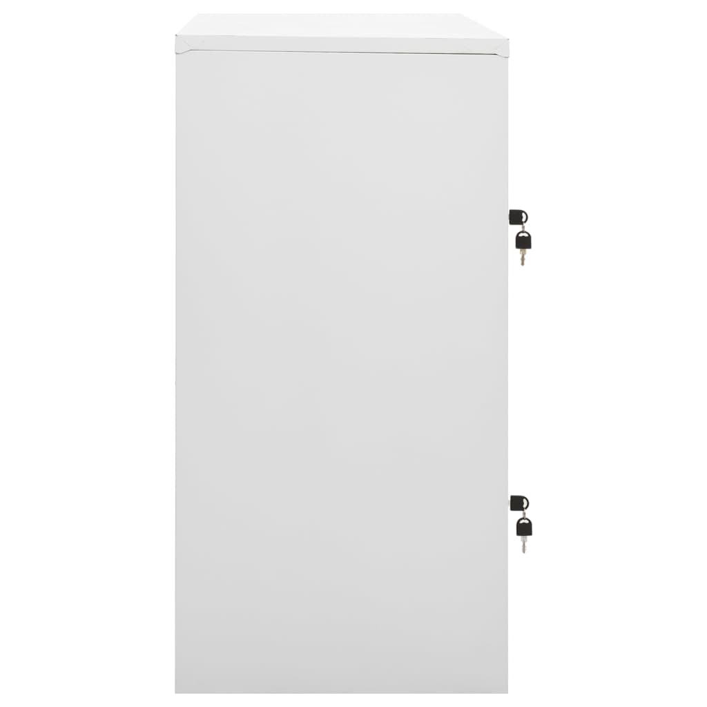 Ormarići s ključem 2 kom svjetlosivi 90 x 45 x 92,5 cm čelični