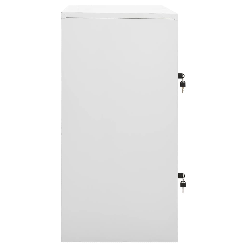 Ormarići s ključem 5 kom svjetlosivi/zeleni 90x45x92,5 cm čelik