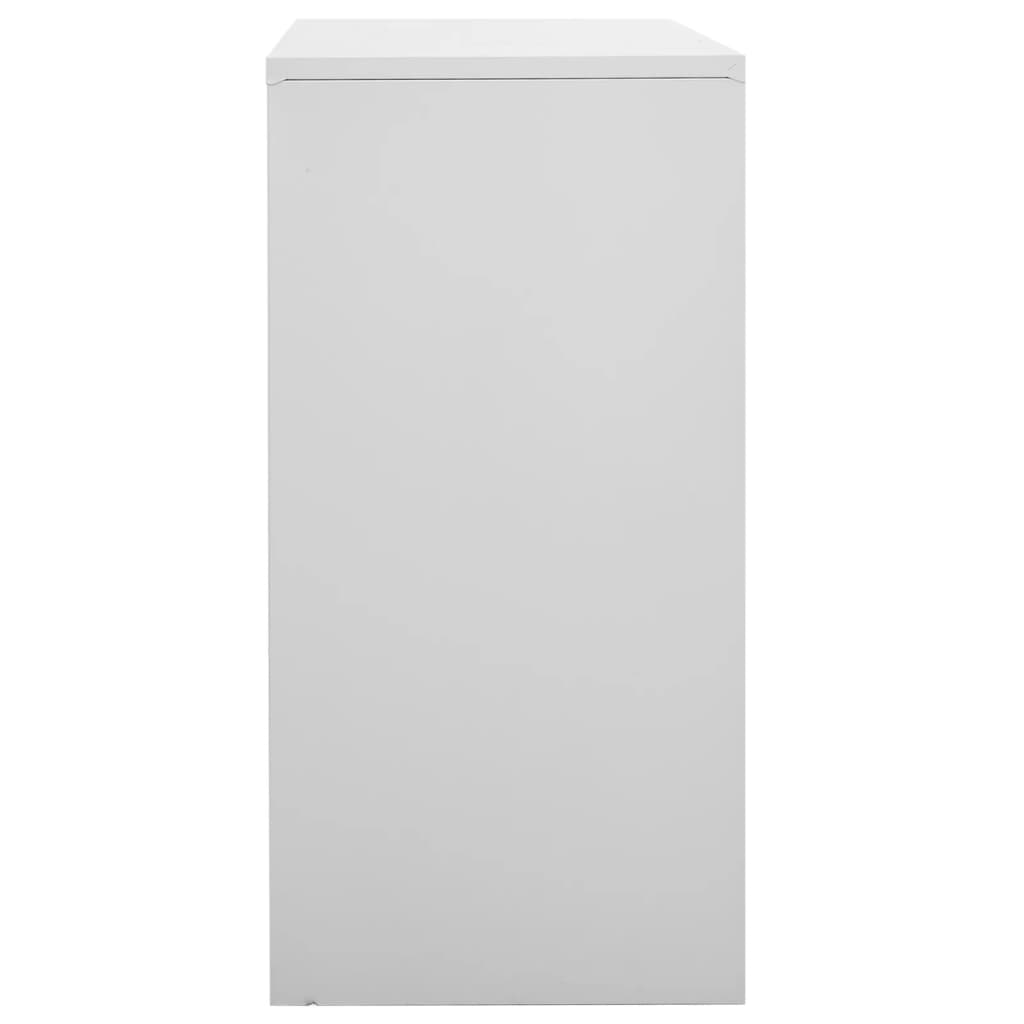 Ormarići s ključem 2 kom svjetlosivi 90 x 45 x 92,5 cm čelični