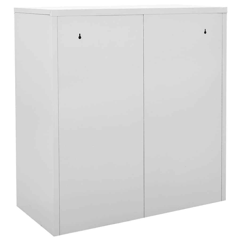 Ormarići s ključem 2 kom svjetlosivi/crveni 90x45x92,5 cm čelik