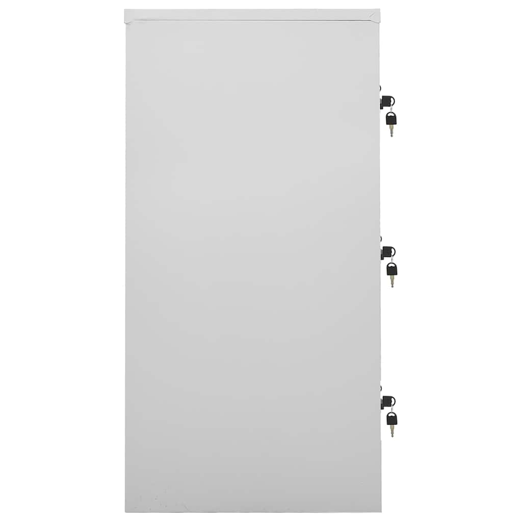 Ormarići s ključem 5 kom svjetlosivi/plavi 90x45x92,5 cm čelik