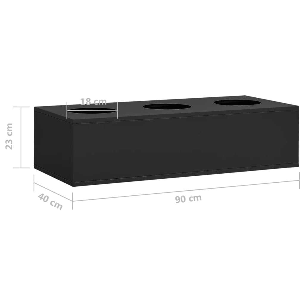 Uredski ormarić sa sadilicom antracit 90 x 40 x 128 cm čelični
