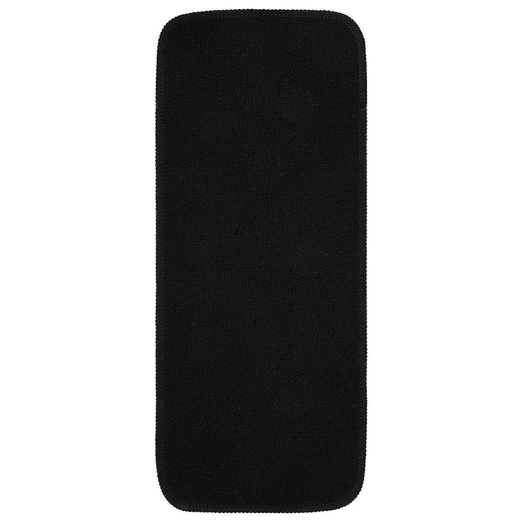 Protuklizni otirači za stepenice 15 kom 60x25cm crni pravokutni
