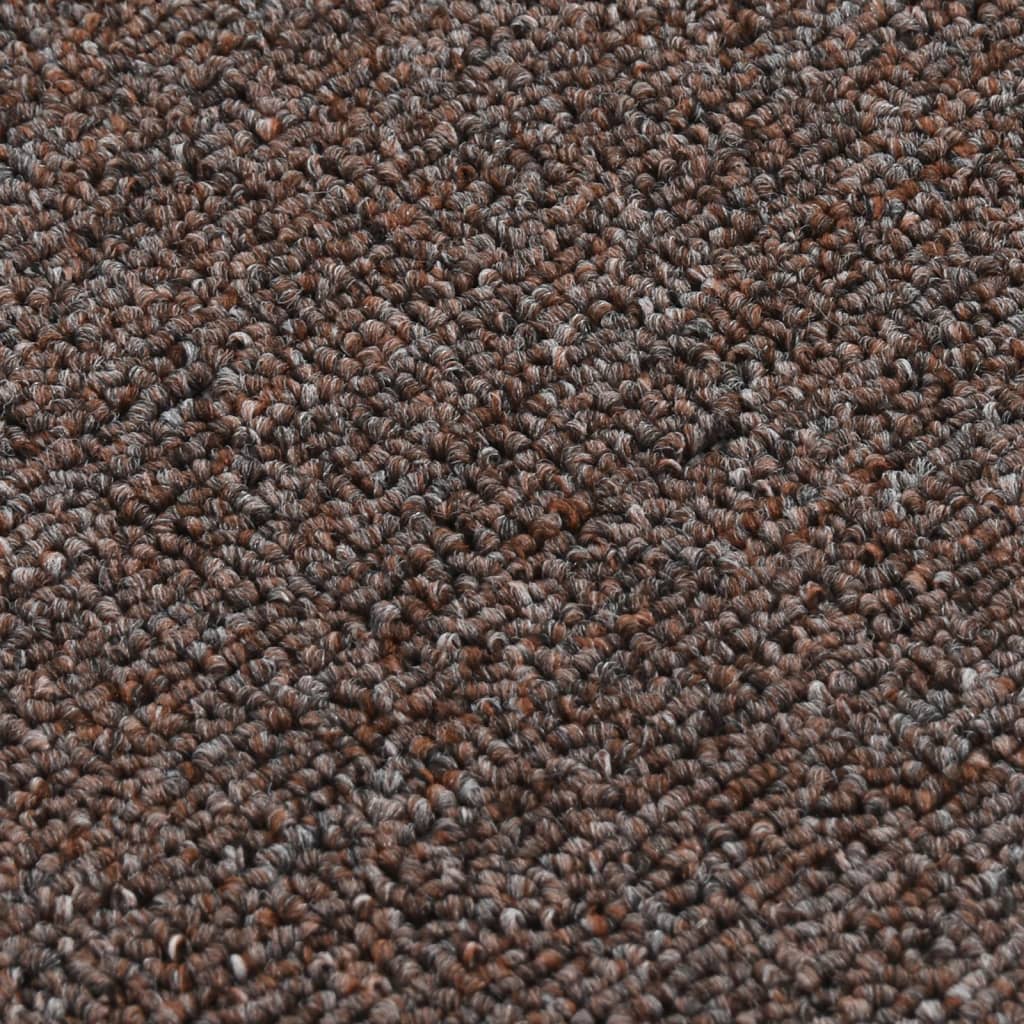 Protuklizni otirači za stepenice 15 kom 60 x 25 cm smeđi