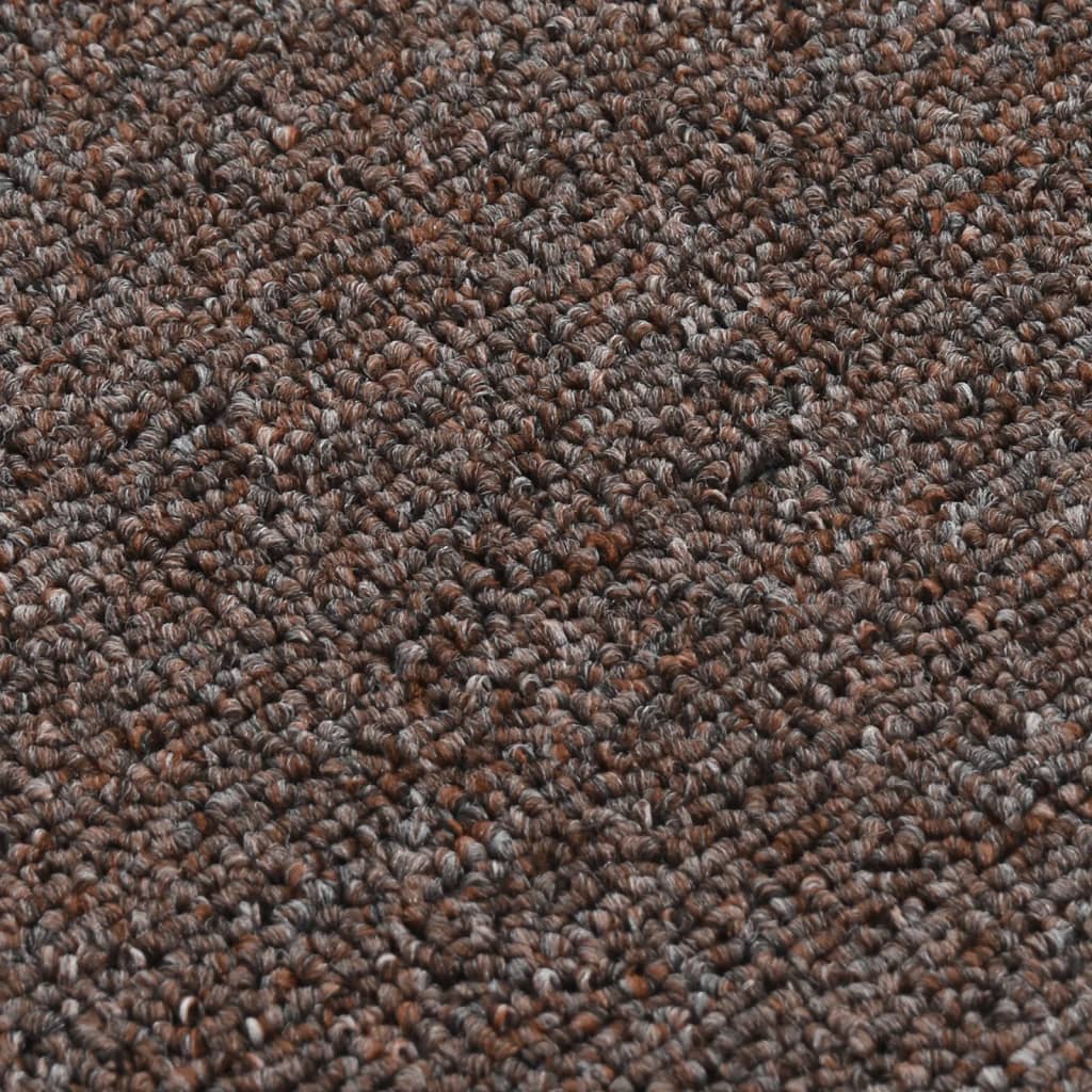 Protuklizni otirači za stepenice 15 kom 75 x 20 cm smeđi