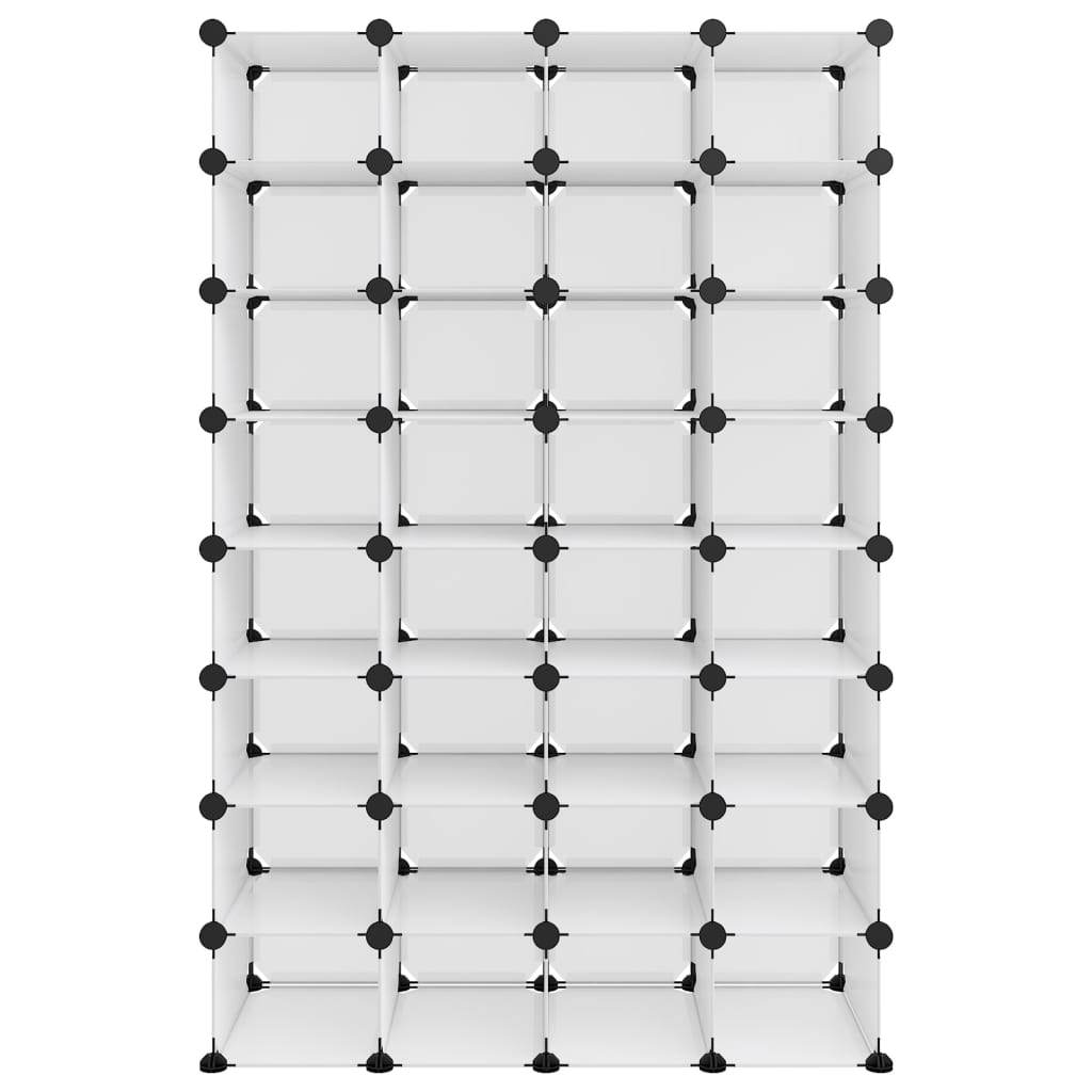 Stalak za cipele prozirni 93 x 36,5 x 140 cm PP