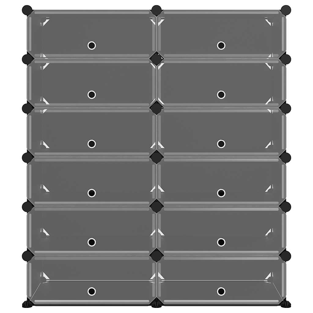 Stalak za cipele crni 94,5 x 36,5 x 106 cm PP