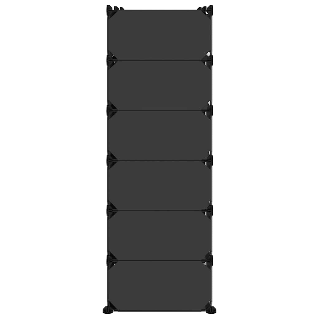 Stalak za cipele crni 94,5 x 36,5 x 106 cm PP