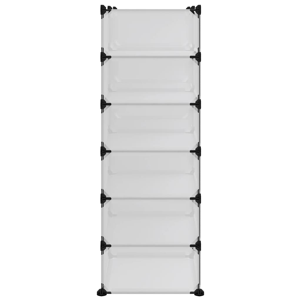 Stalak za cipele prozirni 94,5 x 36,5 x 106 cm PP
