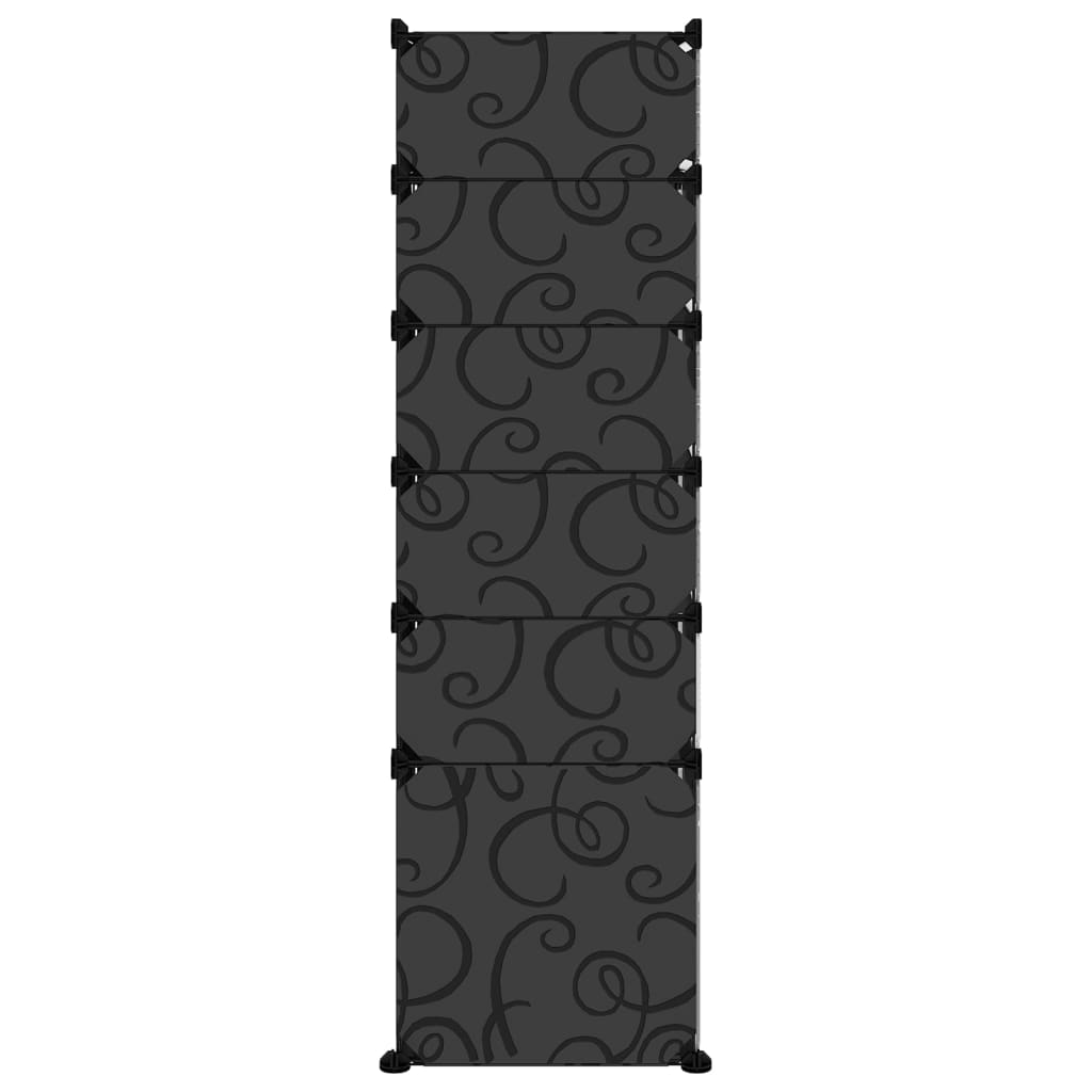 Stalak za cipele crni 94 x 37 x 125 cm PP