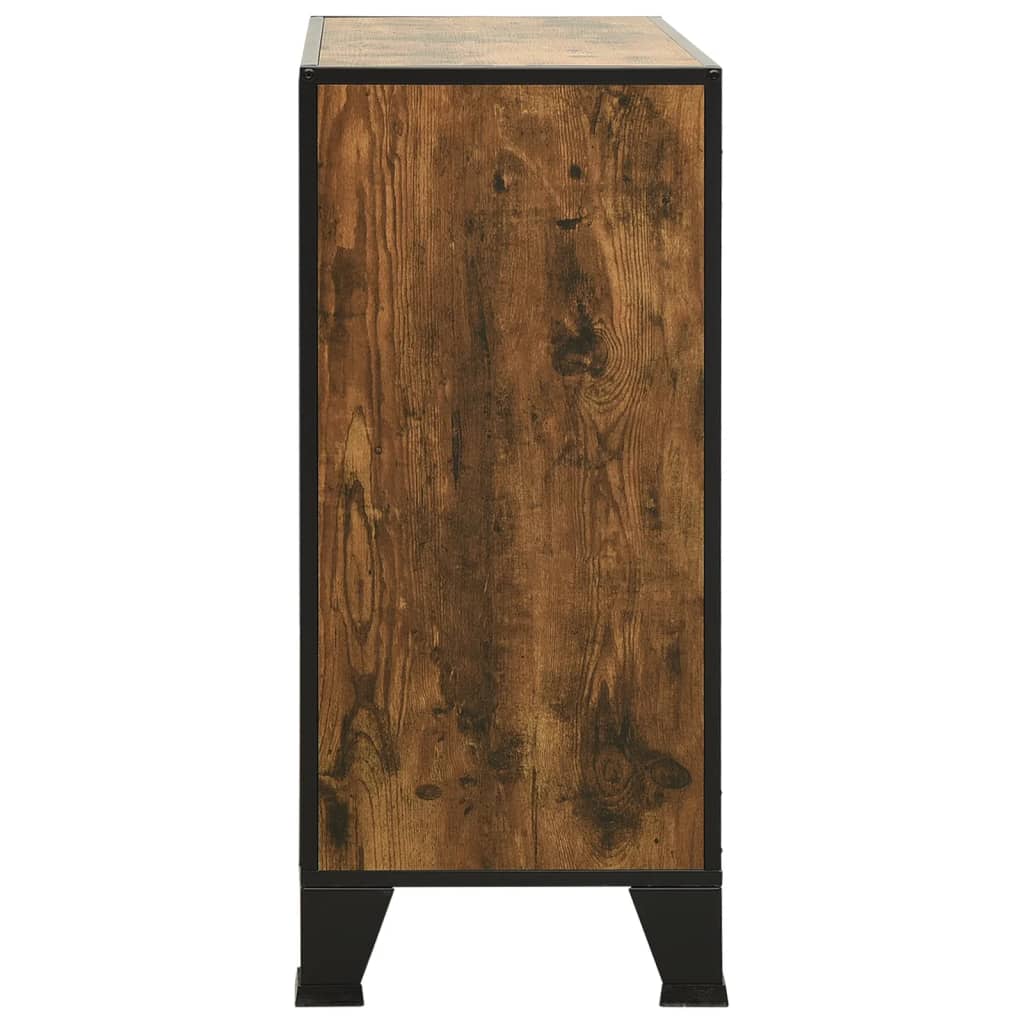 Ormarić za pohranu rustično smeđi 72 x 36 x 82 cm metal i MDF