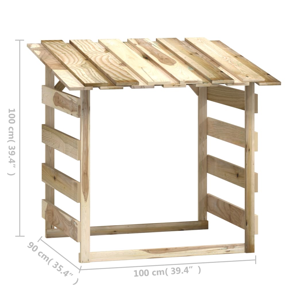 Pergole s krovom 2 kom 100 x 90 x 100 cm impregnirana borovina