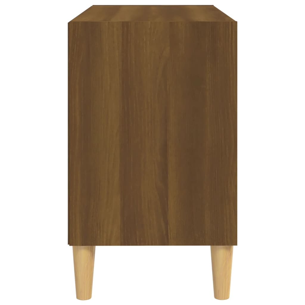 TV ormarić s nogama od masivnog drva 69,5x30x50 cm boja hrasta