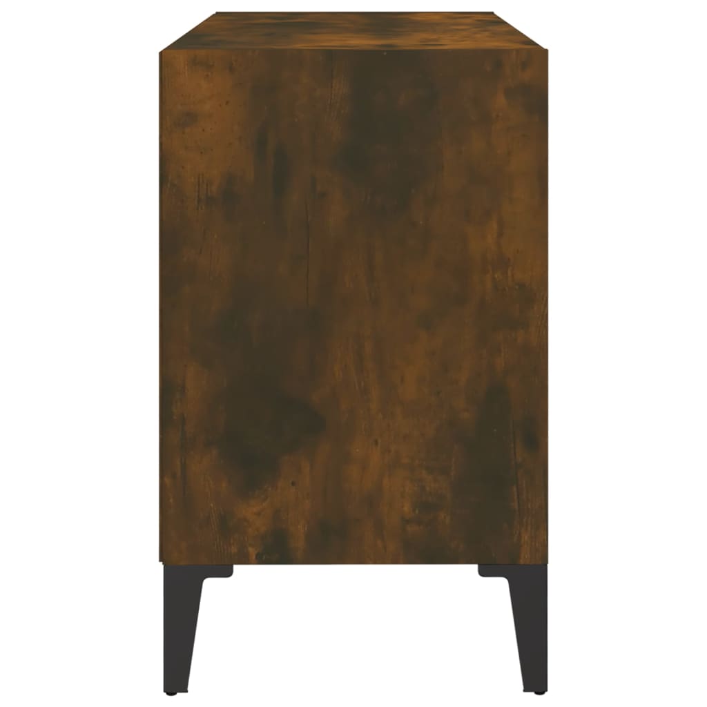 TV ormarić s metalnim nogama dimljeni hrast 69,5 x 30 x 50 cm