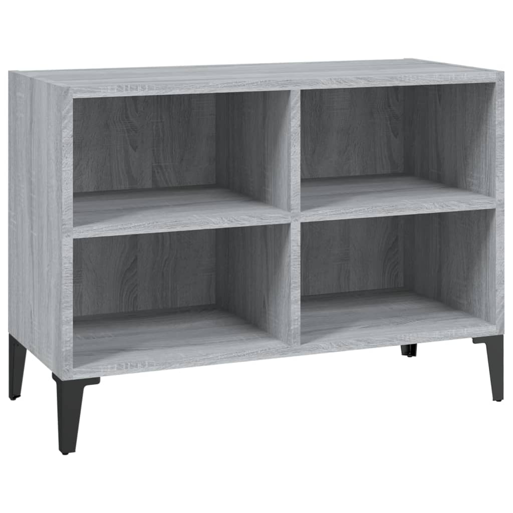 TV ormarić s metalnim nogama boja sivog hrasta 69,5x30x50 cm