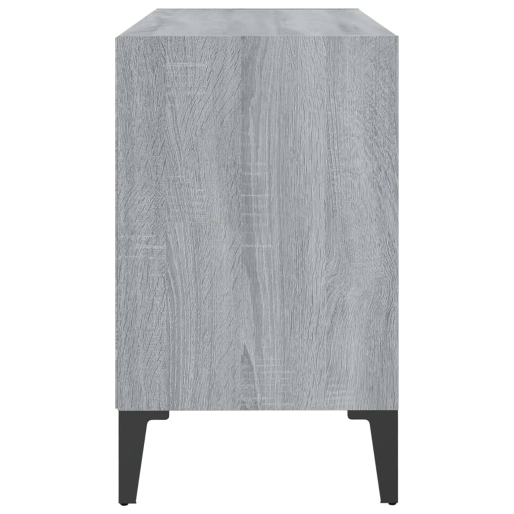 TV ormarić s metalnim nogama boja sivog hrasta 69,5x30x50 cm