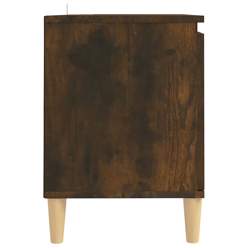 TV ormarić s drvenim nogama dimljeni hrast 103,5 x 35 x 50 cm