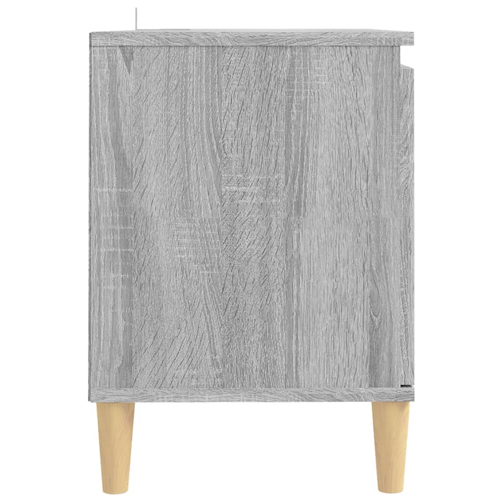 TV ormarić s drvenim nogama boja sivog hrasta 103,5x35x50 cm