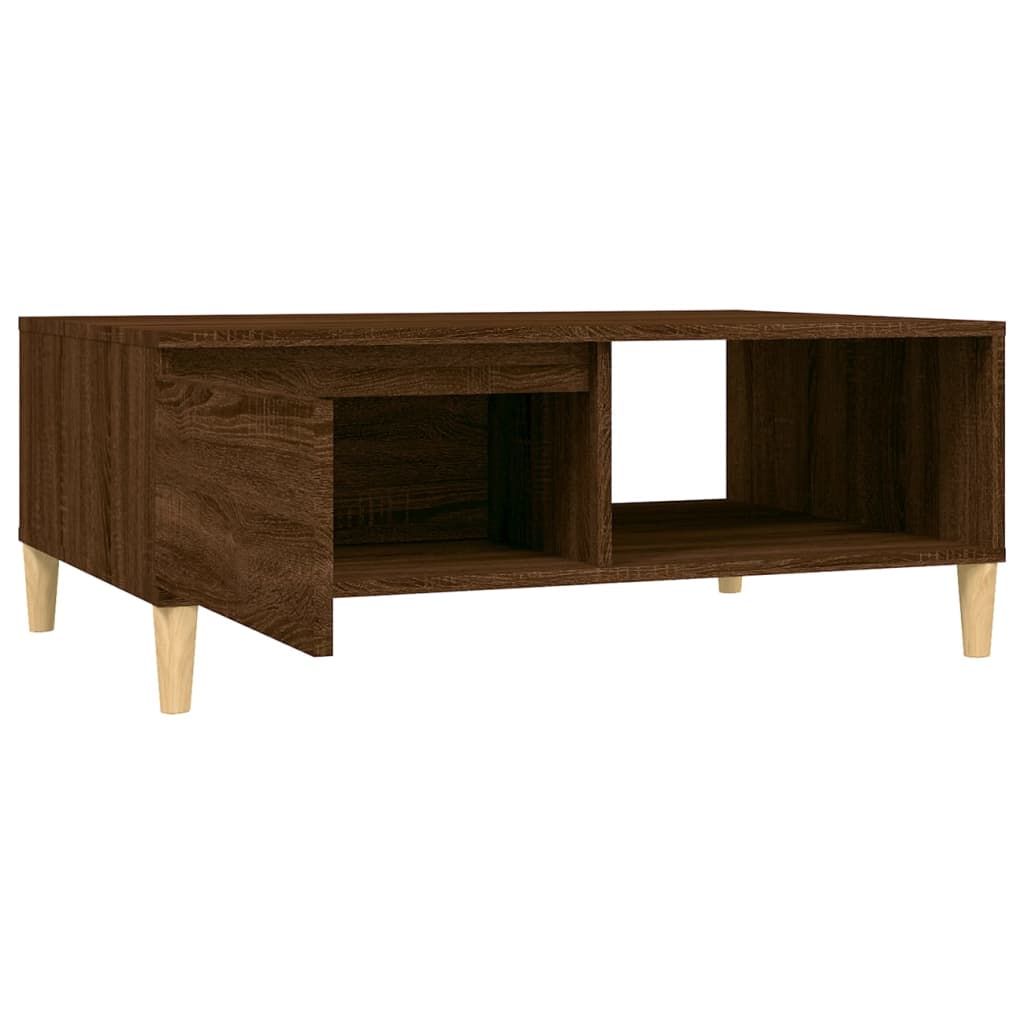 Stolić za kavu smeđa boja hrasta 90x60x35 cm konstruirano drvo