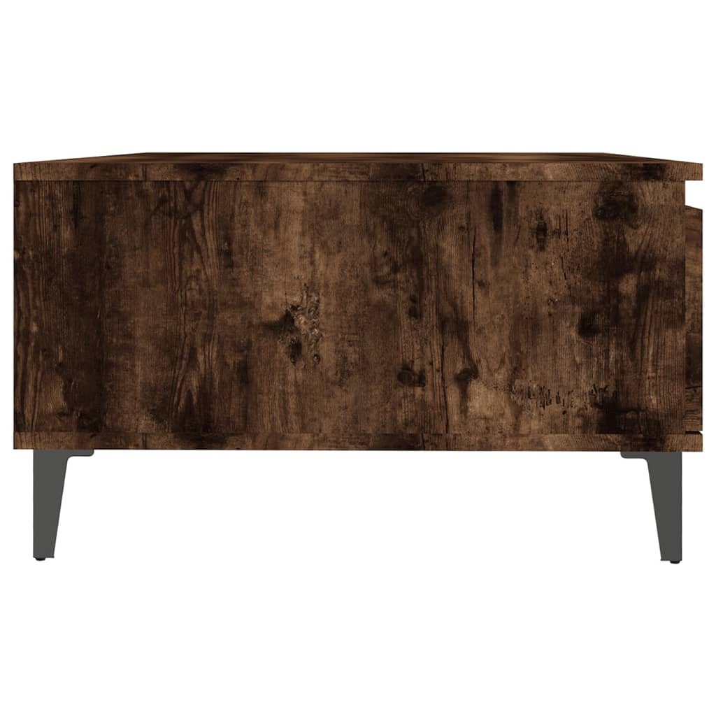 Stolić za kavu dimljena boja hrasta 90 x 60 x 35 cm drveni