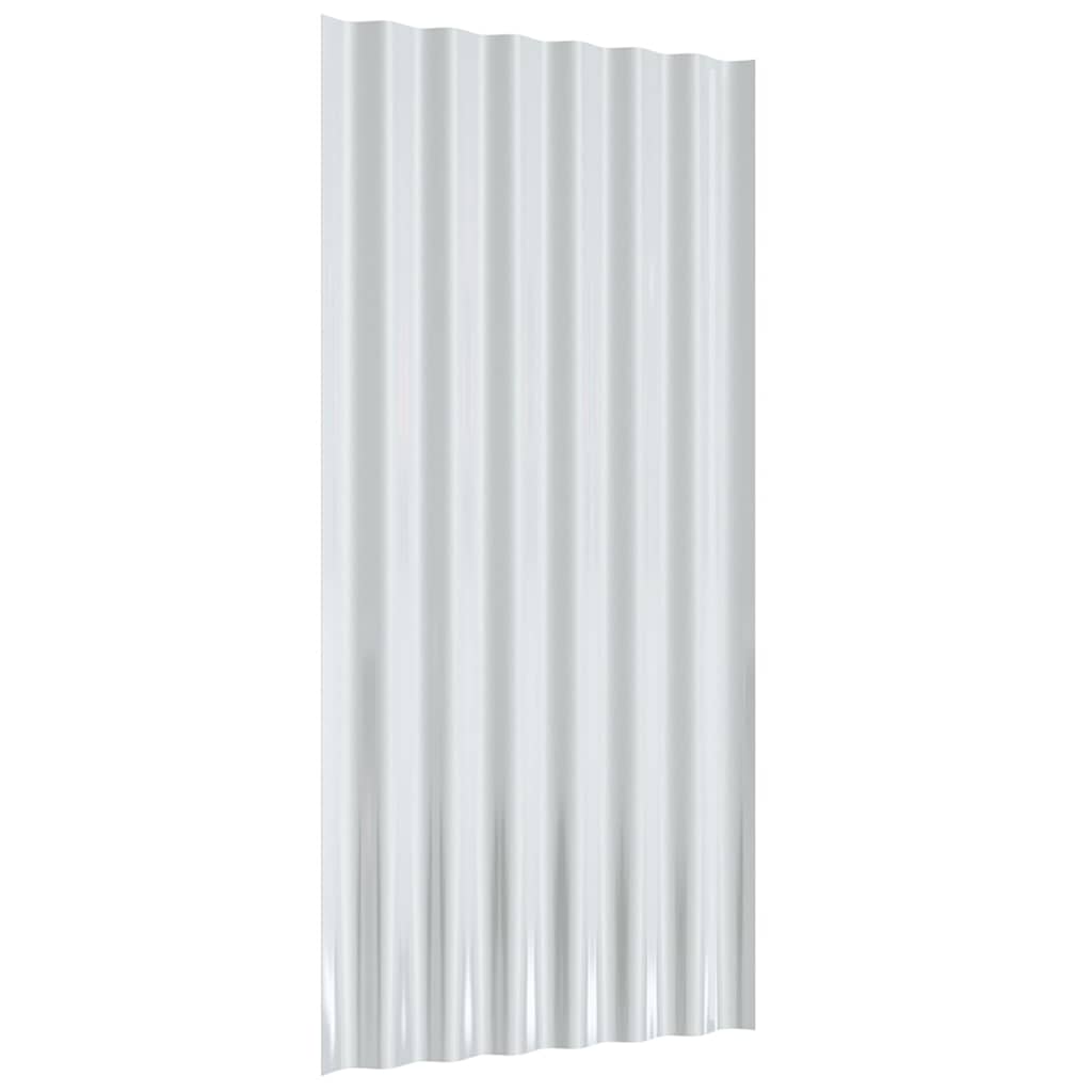 Krovni paneli 36 kom pocinčani čelik antracit 80 x 36 cm