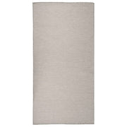 Vanjski tepih ravnog tkanja 100 x 200 cm svijetlo sivi