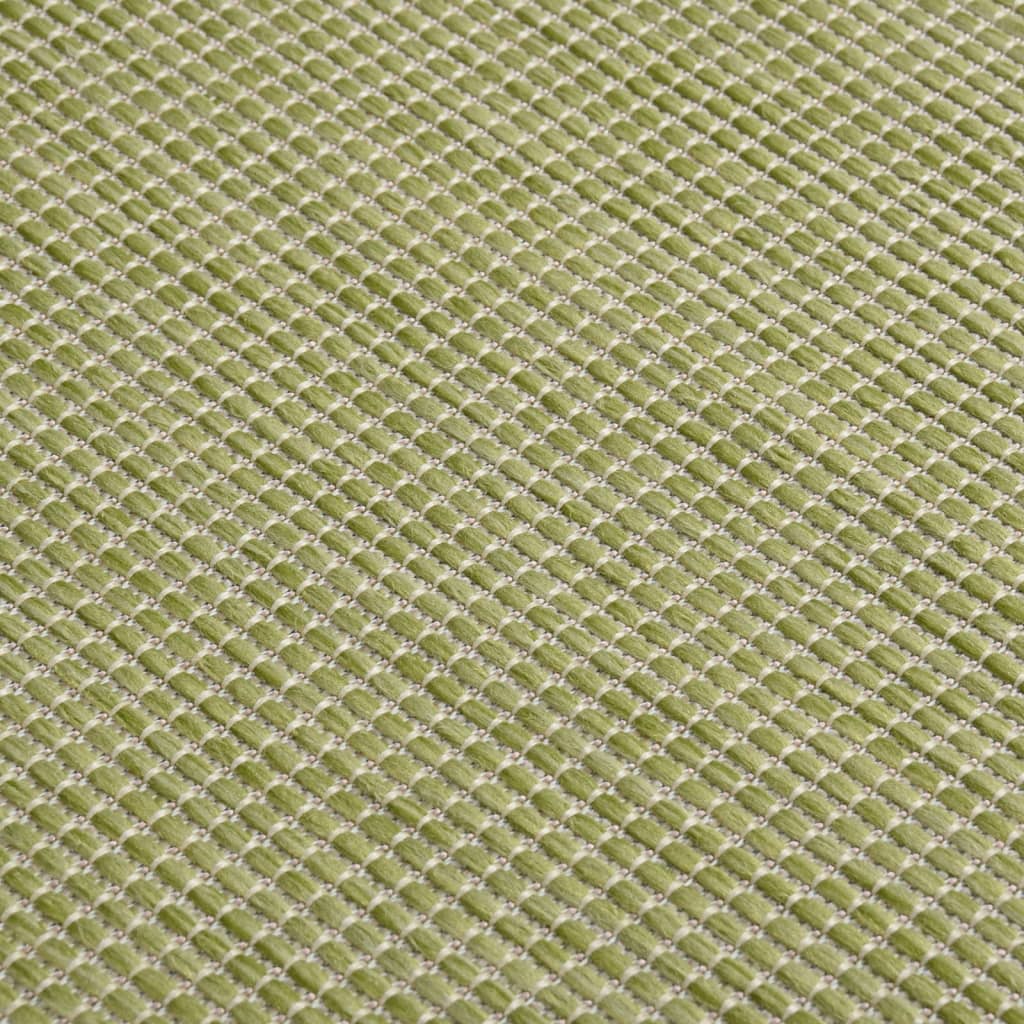 Vanjski tepih ravnog tkanja 160 x 230 cm zeleni