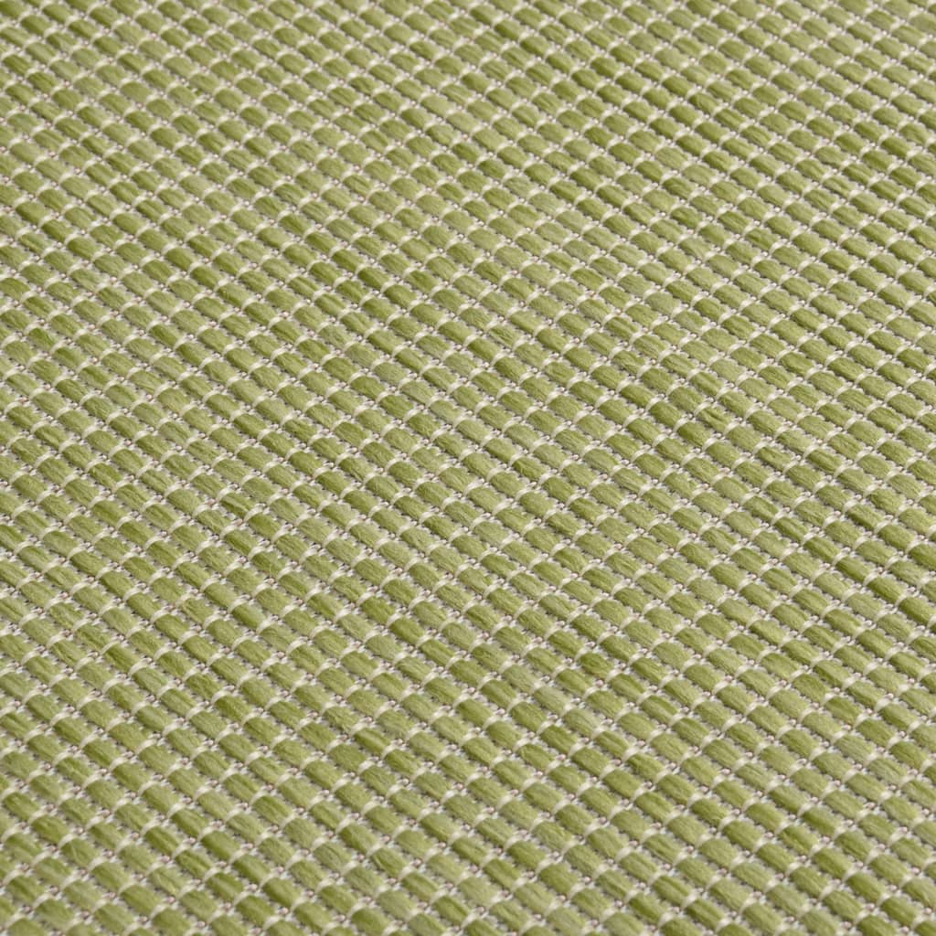 Vanjski tepih ravnog tkanja 200 x 280 cm zeleni