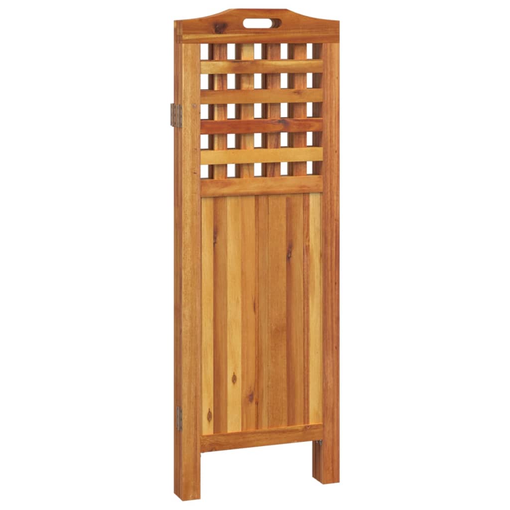 Sobna pregrada s 3 panela 121,5x2x115 cm masivno bagremovo drvo