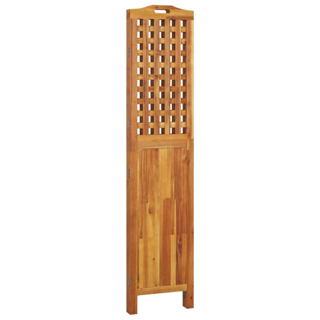 Sobna pregrada s 3 panela 121,5x2x180 cm masivno bagremovo drvo