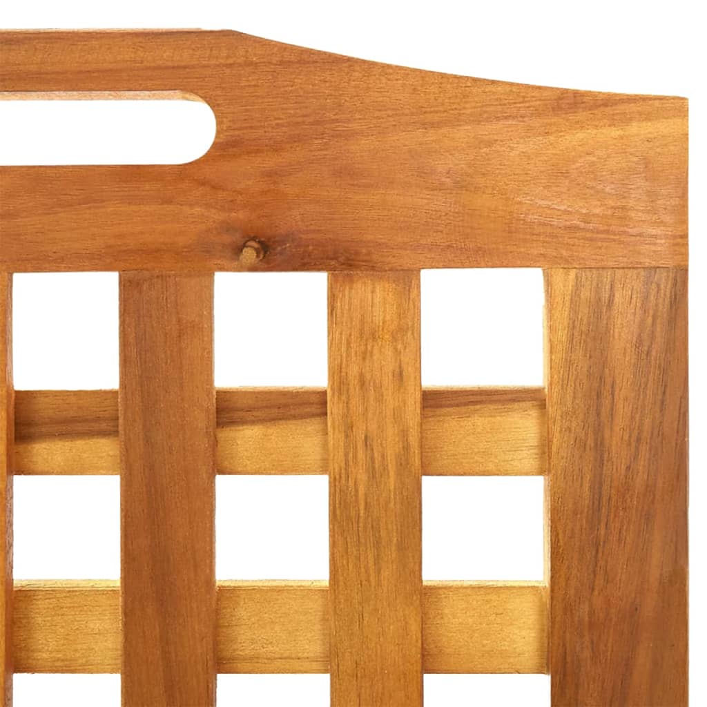 Sobna pregrada s 3 panela 121,5x2x180 cm masivno bagremovo drvo
