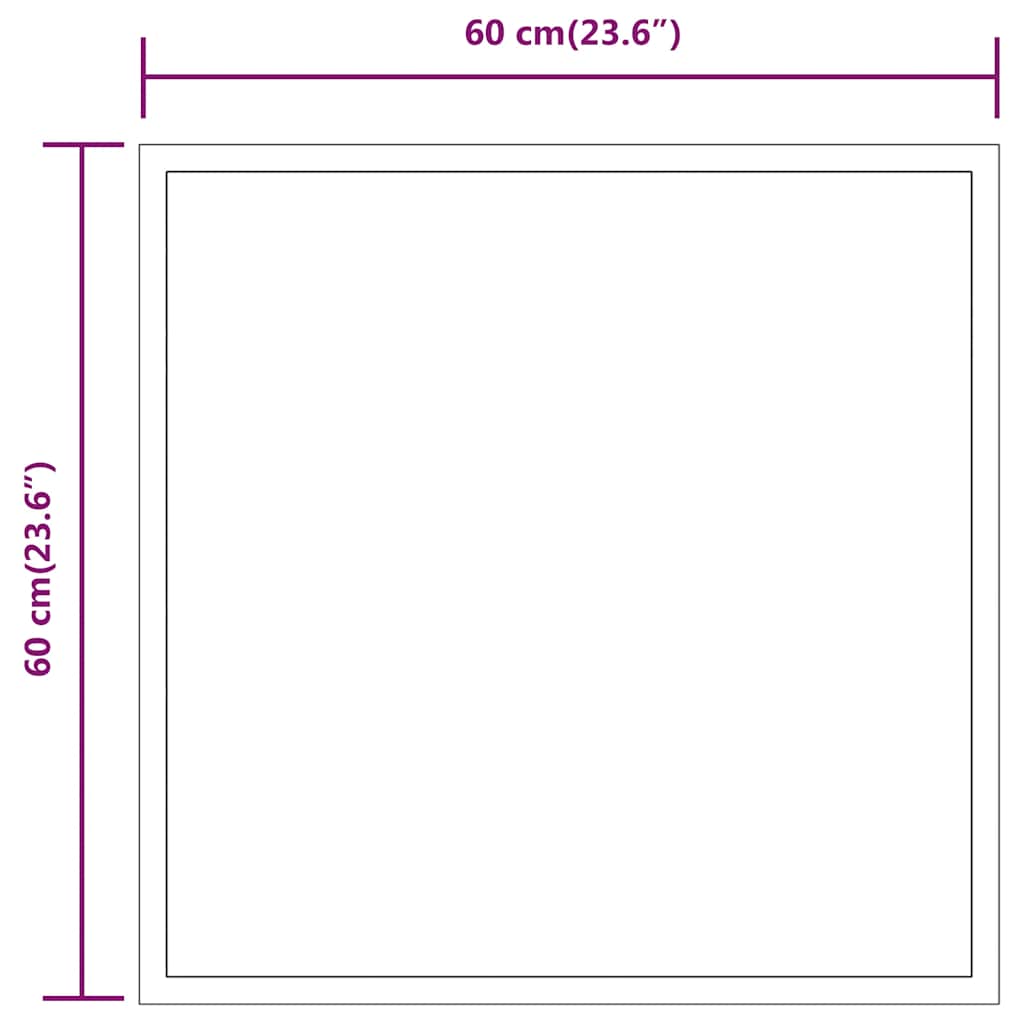 LED kupaonsko ogledalo 60x60 cm