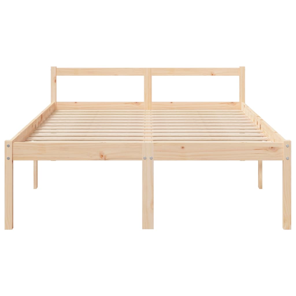 Krevet za starije osobe 140 x 190 cm od masivne borovine
