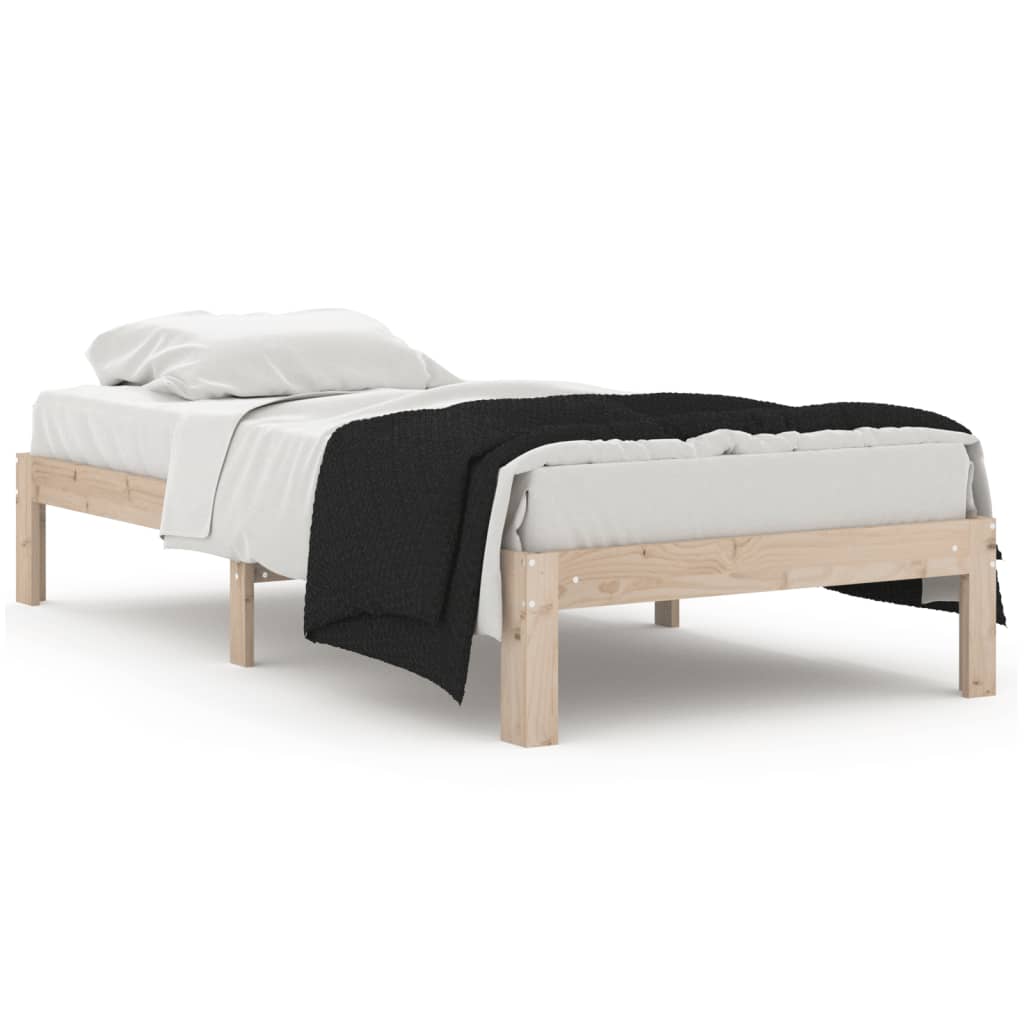 Okvir za krevet od masivnog drva 90 x 190 cm jednokrevetni