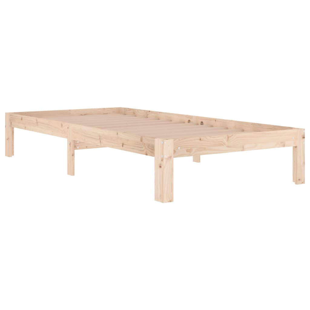 Okvir za krevet od masivnog drva 90 x 190 cm jednokrevetni