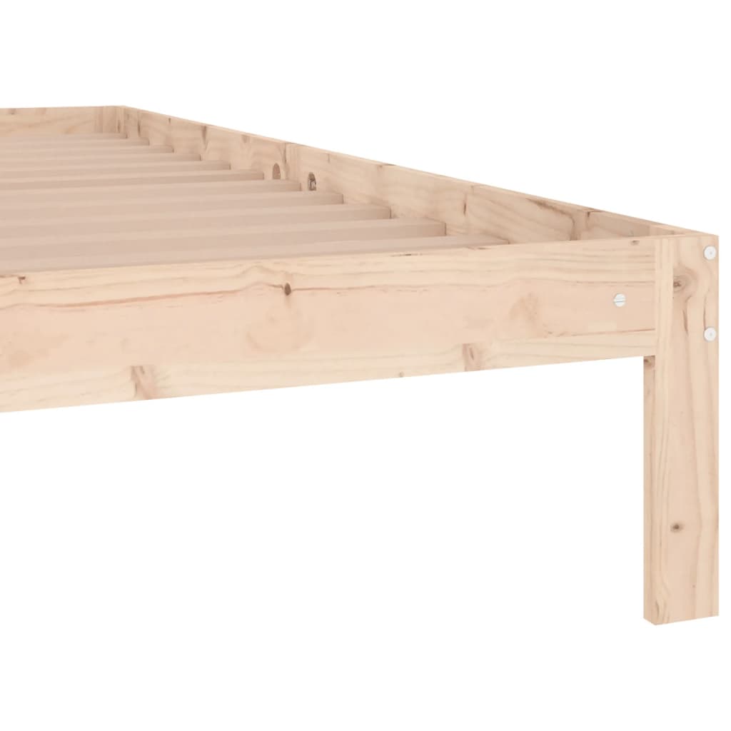 Okvir za krevet od masivnog drva 120 x 190 cm mali bračni