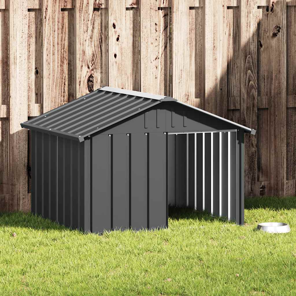Kućica za pse antracit 116,5 x 103 x 81,5 cm pocinčani čelik