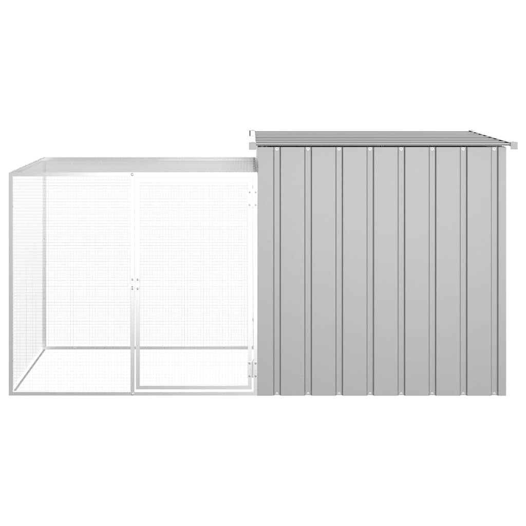 Kavez za kokoši sivi 200 x 91 x 100 cm od pocinčanog čelika