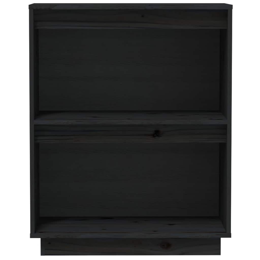 Konzolni ormarić crni 60 x 34 x 75 cm od masivne borovine