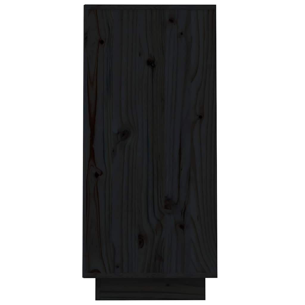 Konzolni ormarić crni 60 x 34 x 75 cm od masivne borovine