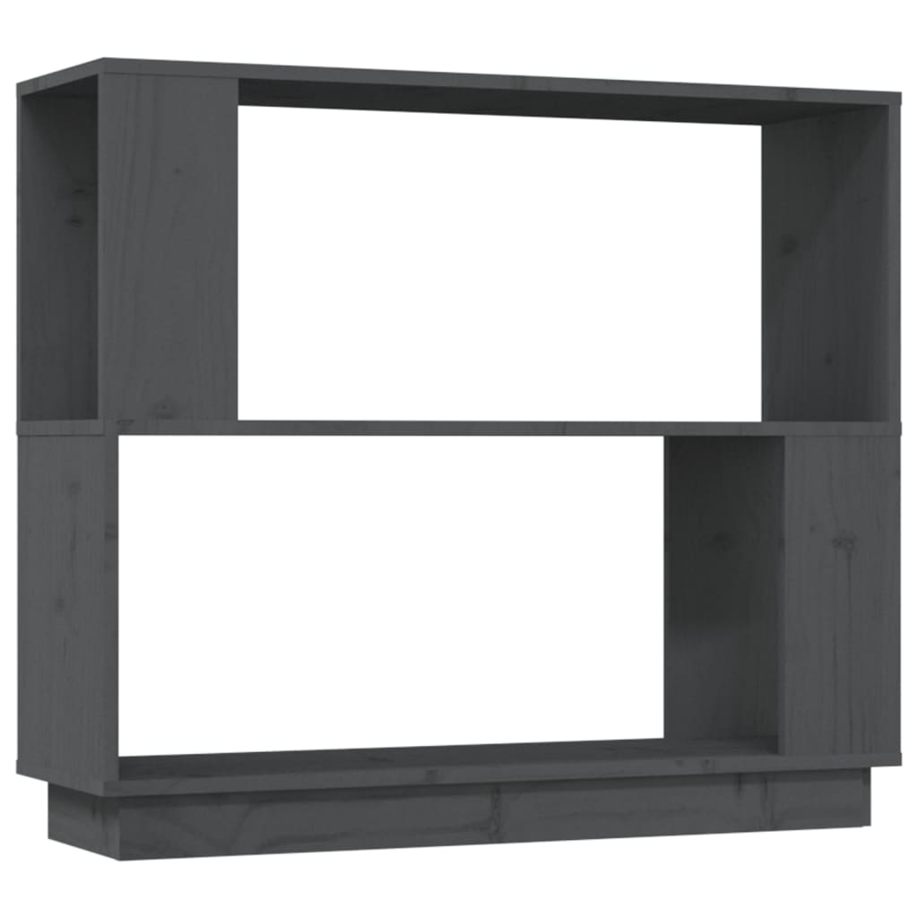 Ormarić za knjige / pregrada sivi 80x25x70 cm od borovine
