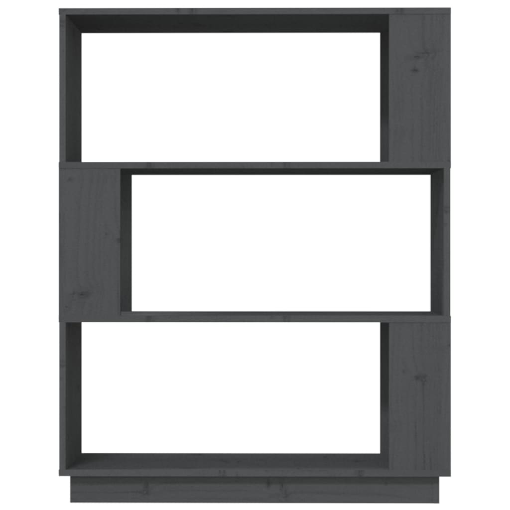 Ormarić za knjige / pregrada sivi 80x25x101 cm od borovine