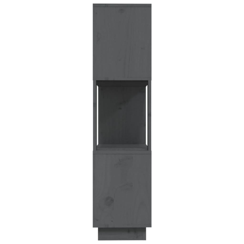 Ormarić za knjige / pregrada sivi 80x25x101 cm od borovine