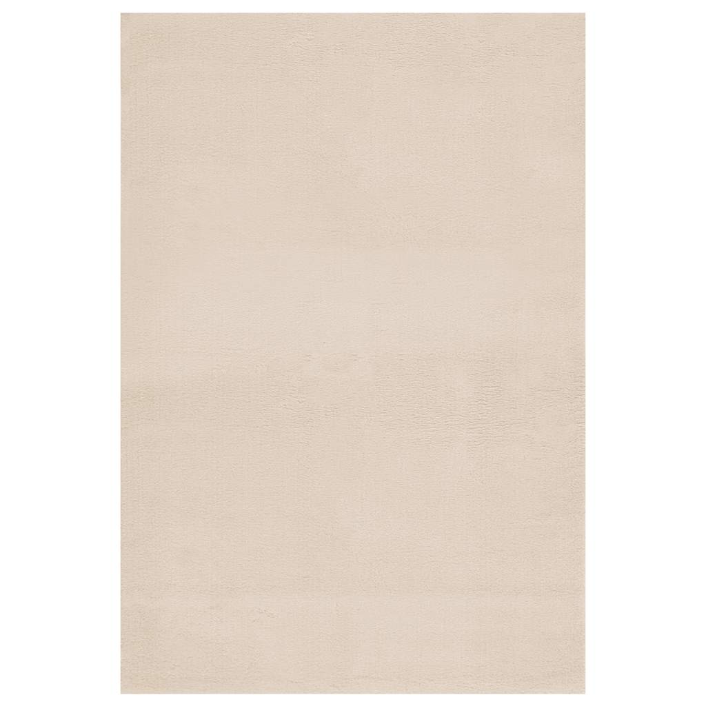 Perivi mekani pahuljasti tepih 160 x 230 cm protuklizni bež
