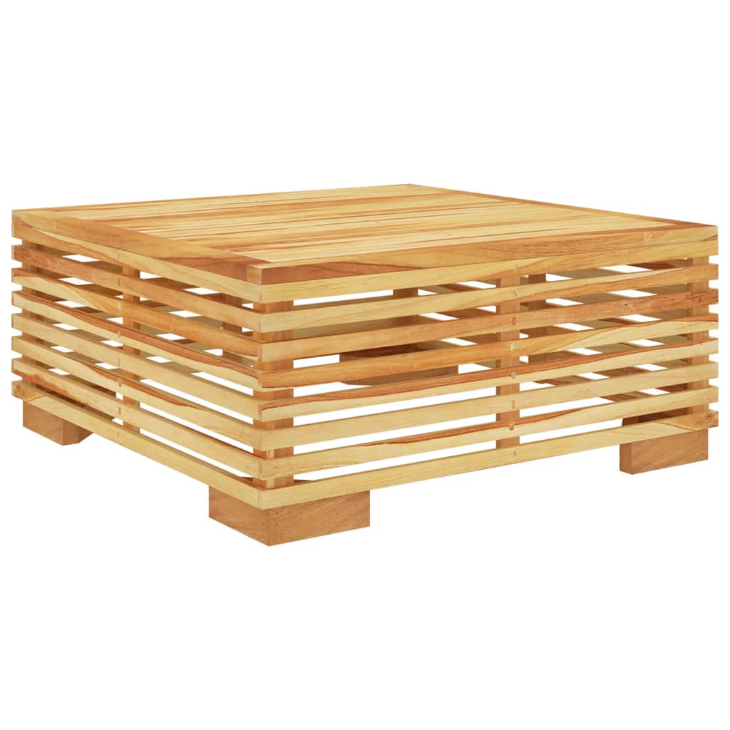 Vrtni stolić za kavu 69,5 x 69,5 x 31 cm od masivne tikovine