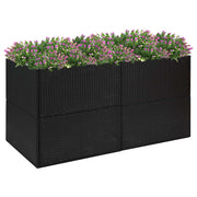 Vrtna sadilica crna 157 x 80 x 80 cm od poliratana